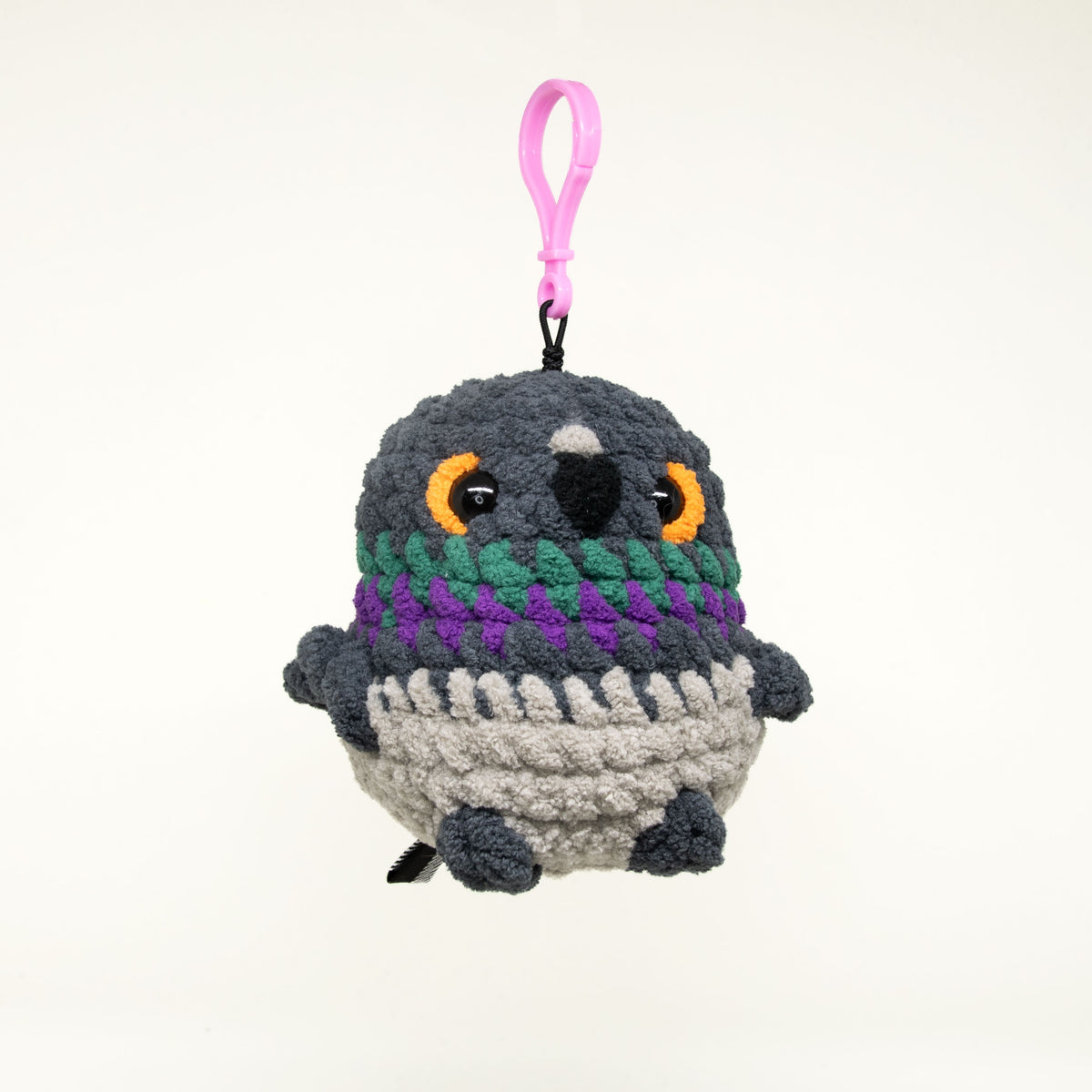 Limited Edition Crocheted Pigeon Keychain