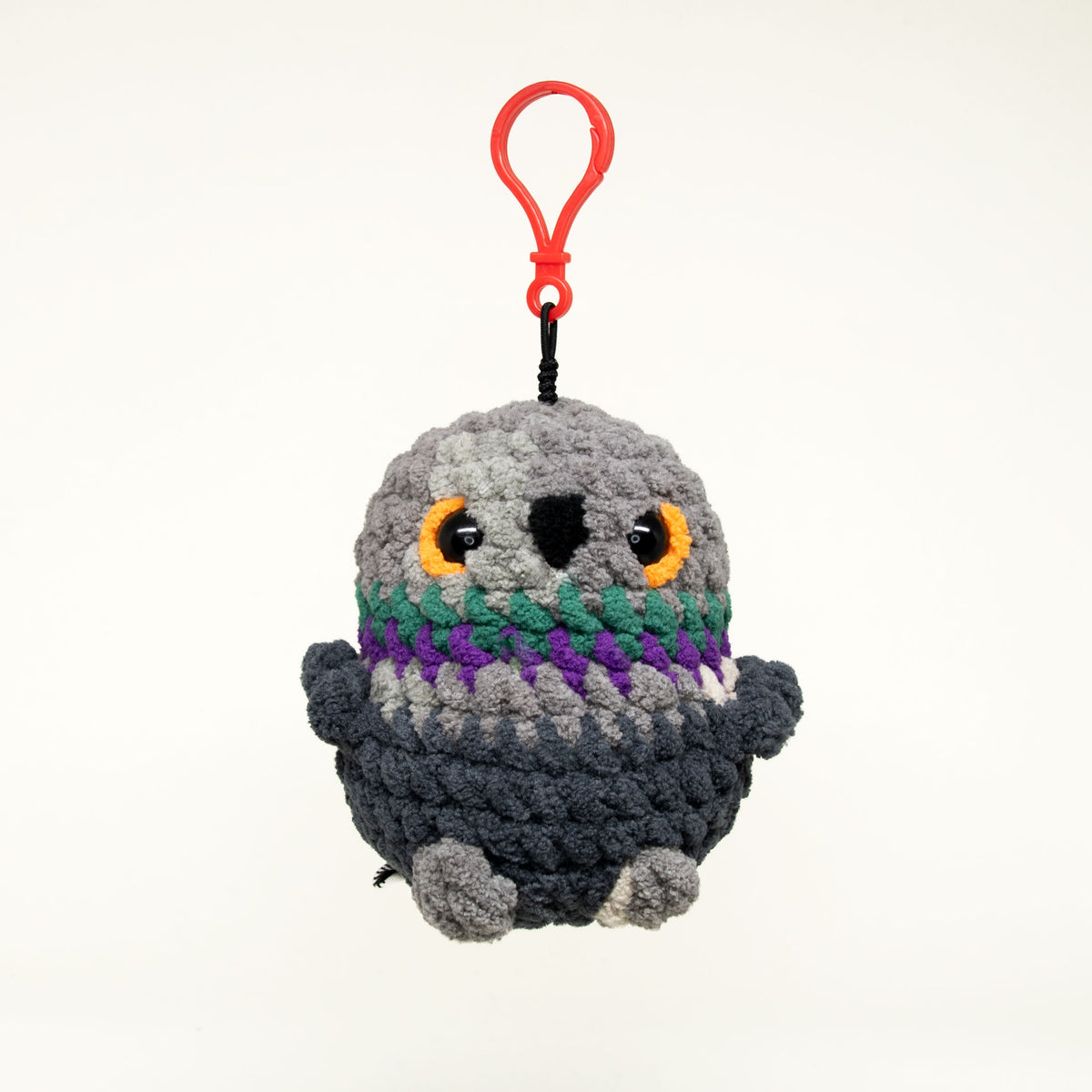 Limited Edition Crocheted Pigeon Keychain