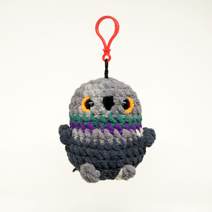 Limited Edition Crocheted Pigeon Keychain