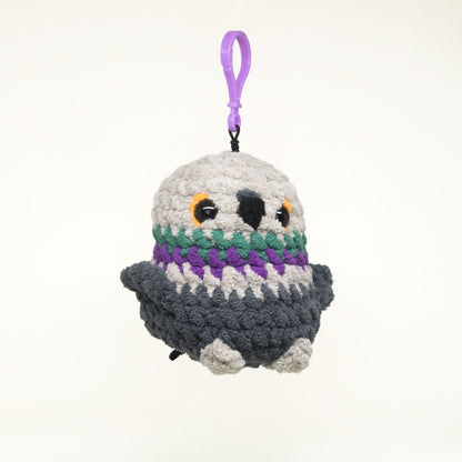 Limited Edition Crocheted Pigeon Keychain