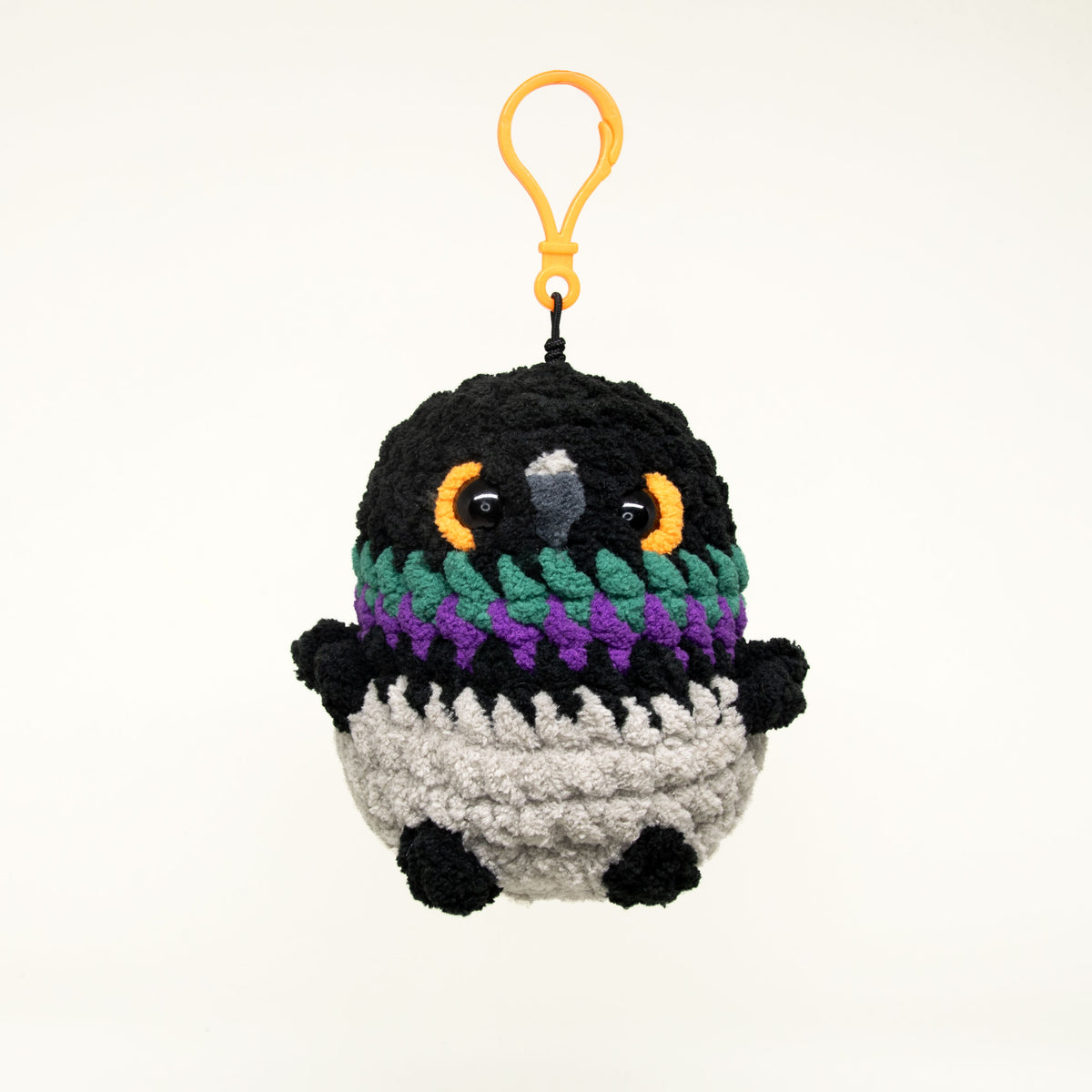 Limited Edition Crocheted Pigeon Keychain