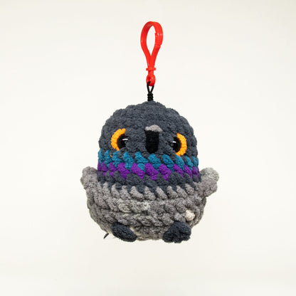 Limited Edition Crocheted Pigeon Keychain