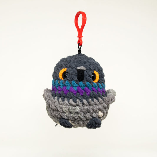 Limited Edition Crocheted Pigeon Keychain