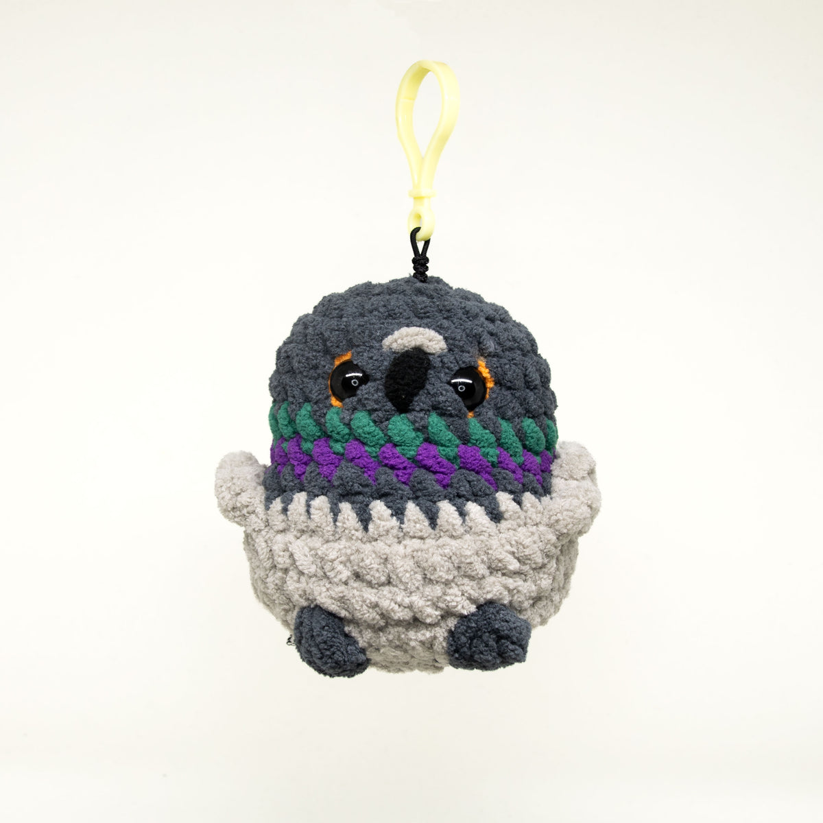 Limited Edition Crocheted Pigeon Keychain